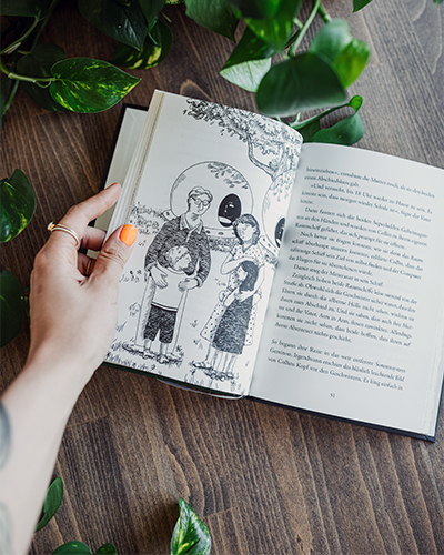 Foto av en illustration i en bok