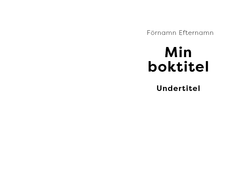 Exempel design barnbok variant klassisk