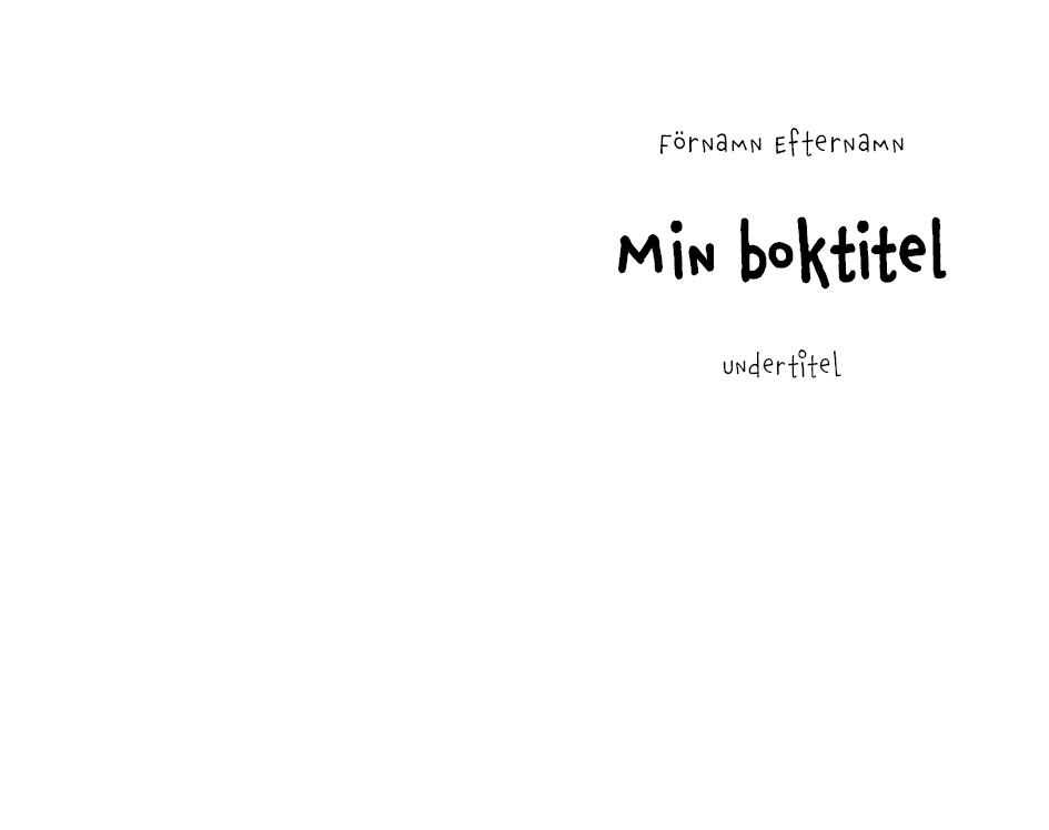 Exempel design barnbok variant lustig