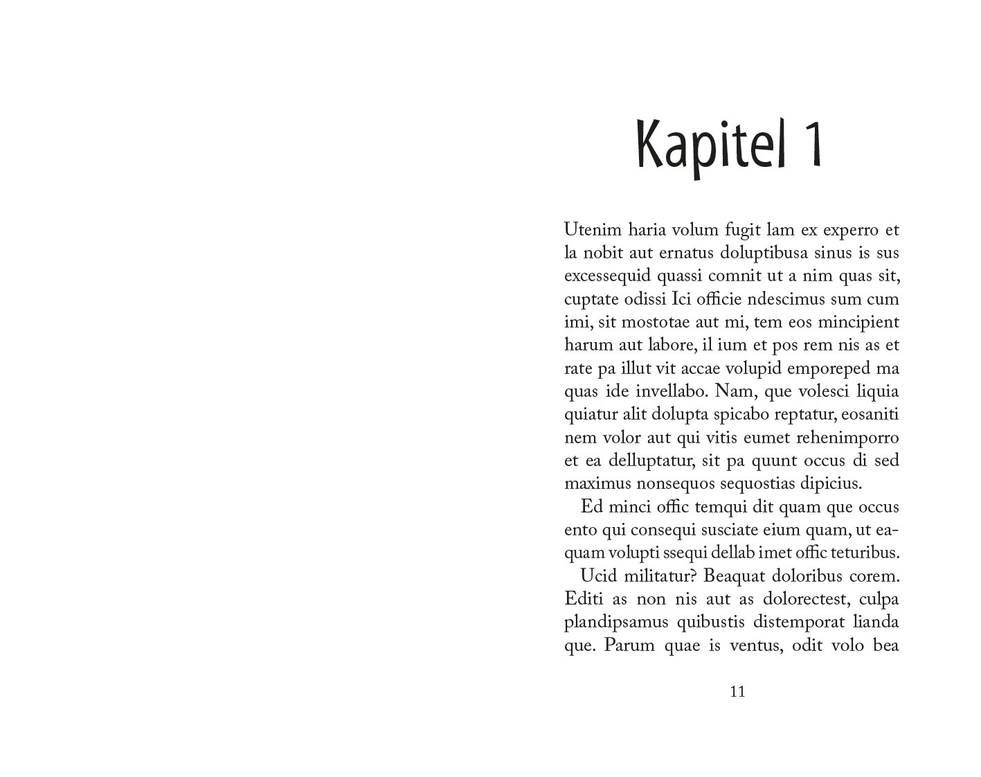 Exempel kapitel design barnbok variant lekfull