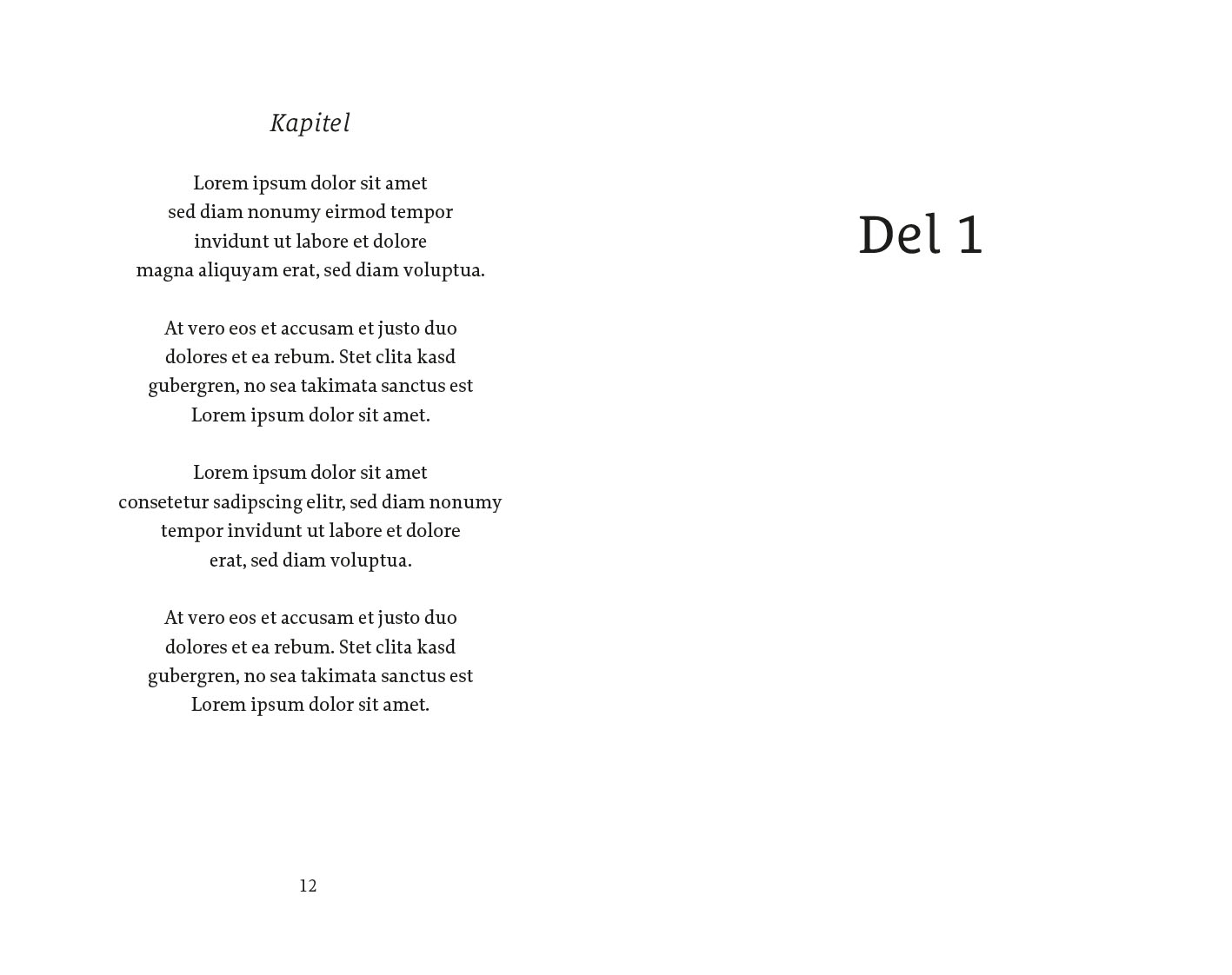 Exempel underkapitel design poesi klassisk variant rustik