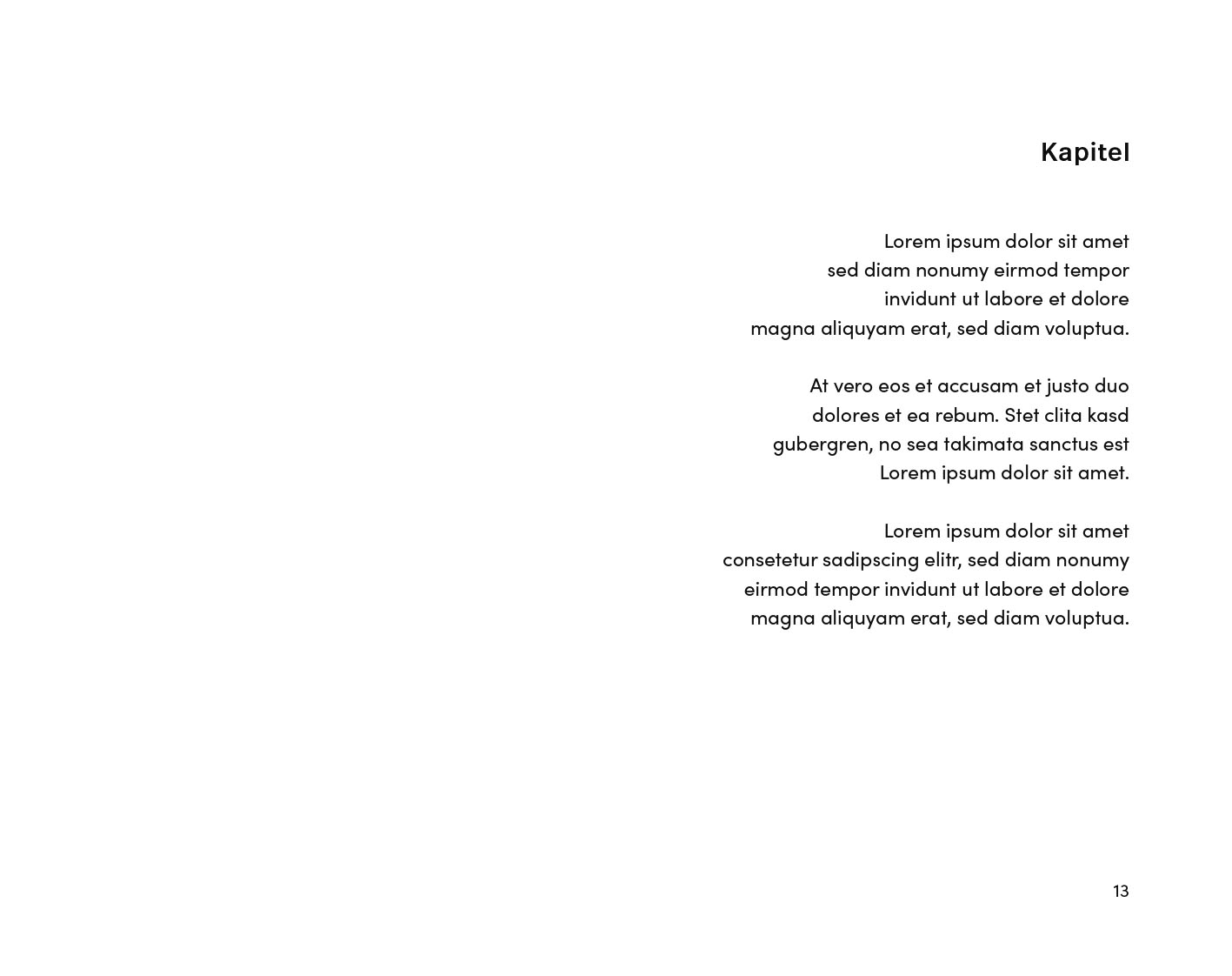 Exempel kapitel design poesi modern variant rustik