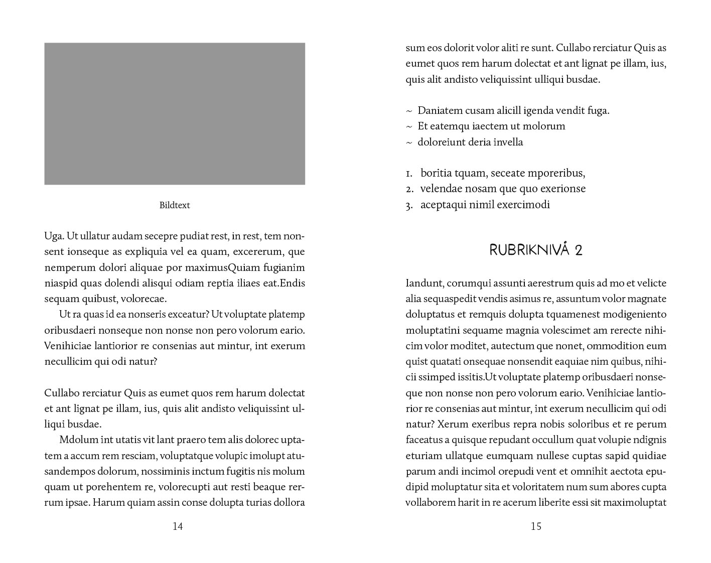 Exempel underkapitel designlifestyle variant modern