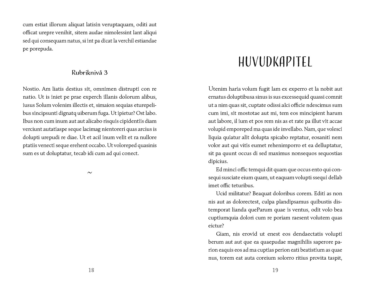 Exempel Kapitel numrerad Design lifestyle variant livlig