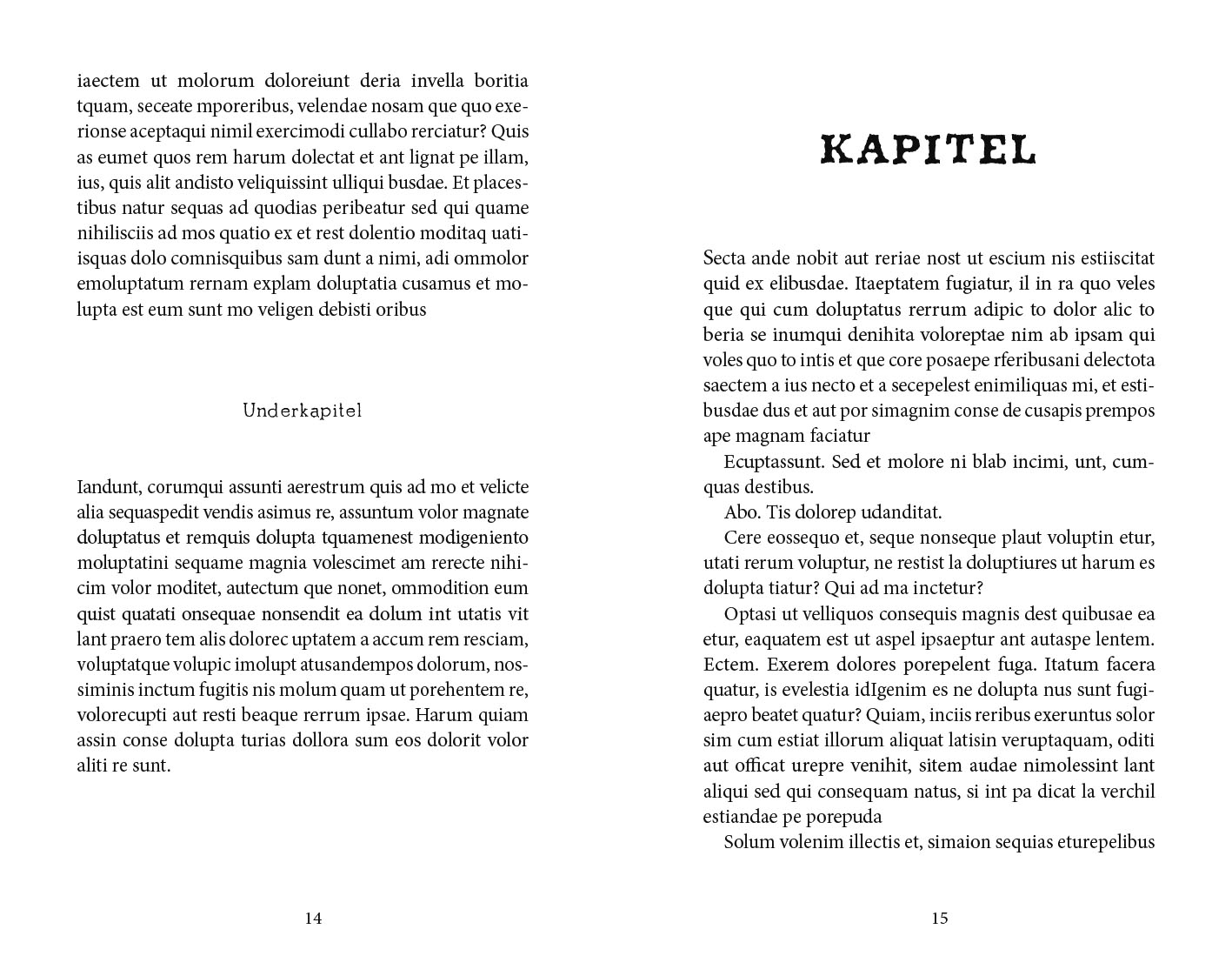 Exempel underkapitel design deckare variant individuell