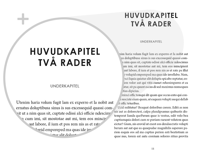 Exempel kapitel design deckare variant modern-förstoring