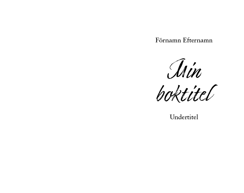 Exempel omslagsdesign kärleksroman variant individuell