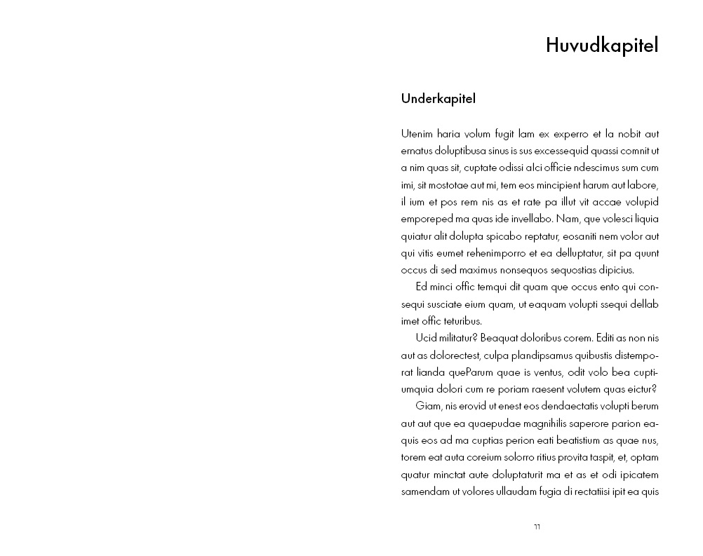 Exempel kapitel design vägledningsbok variant klassisk