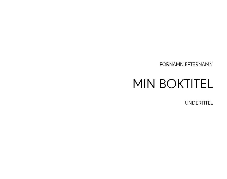 Exempel på titelsida design vägledningsbok variant modern